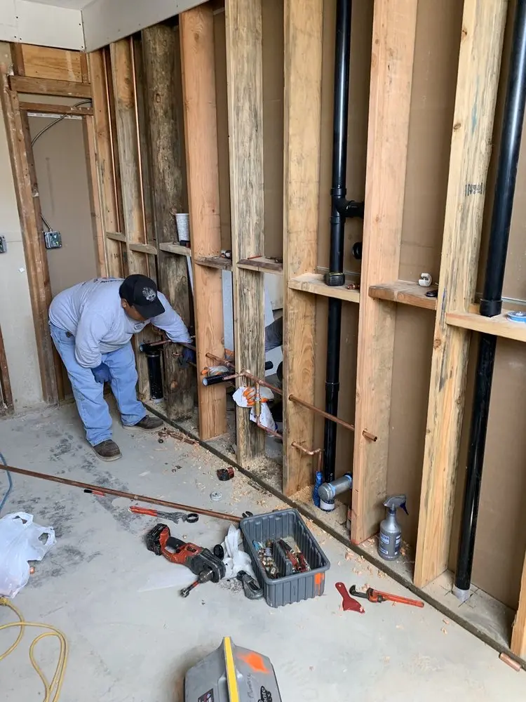 Commercial rough-in plumbing for Water Heater Replacement in Castle Pines